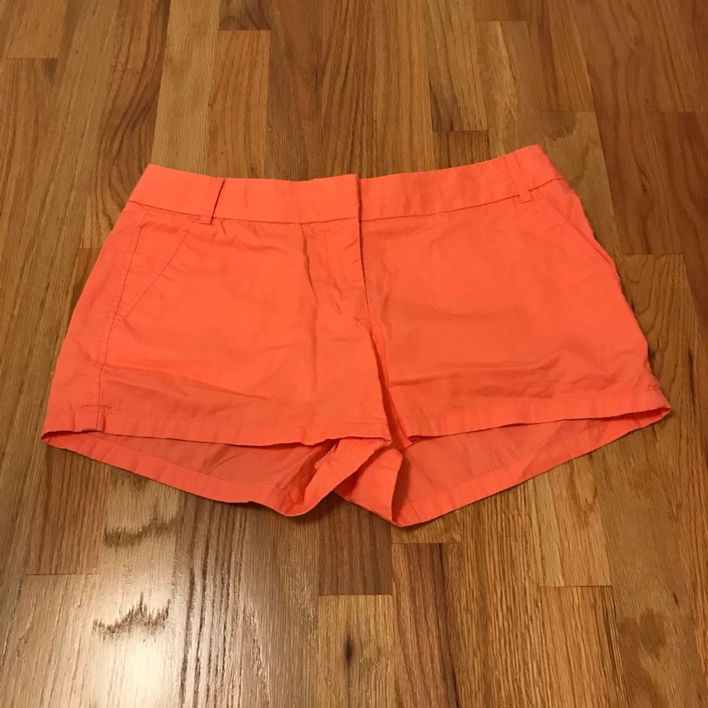 J. Crew Orange Chino Shorts